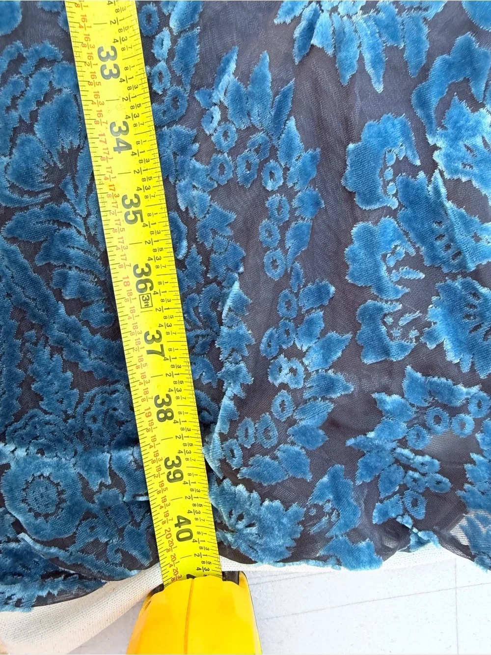 Torrid Velvet Burnout Kimono Robe - Teal Blue